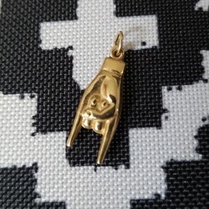 Gold plated charm